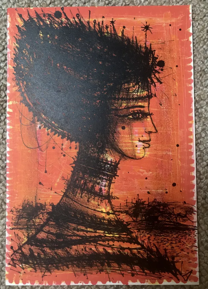 Litografía Carzou - Femme