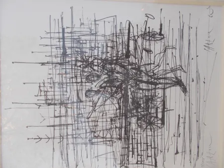 Litografía Carzou - Le champ de bataille