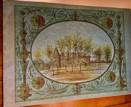 Litografía Carzou - Le Château de Rochechouart