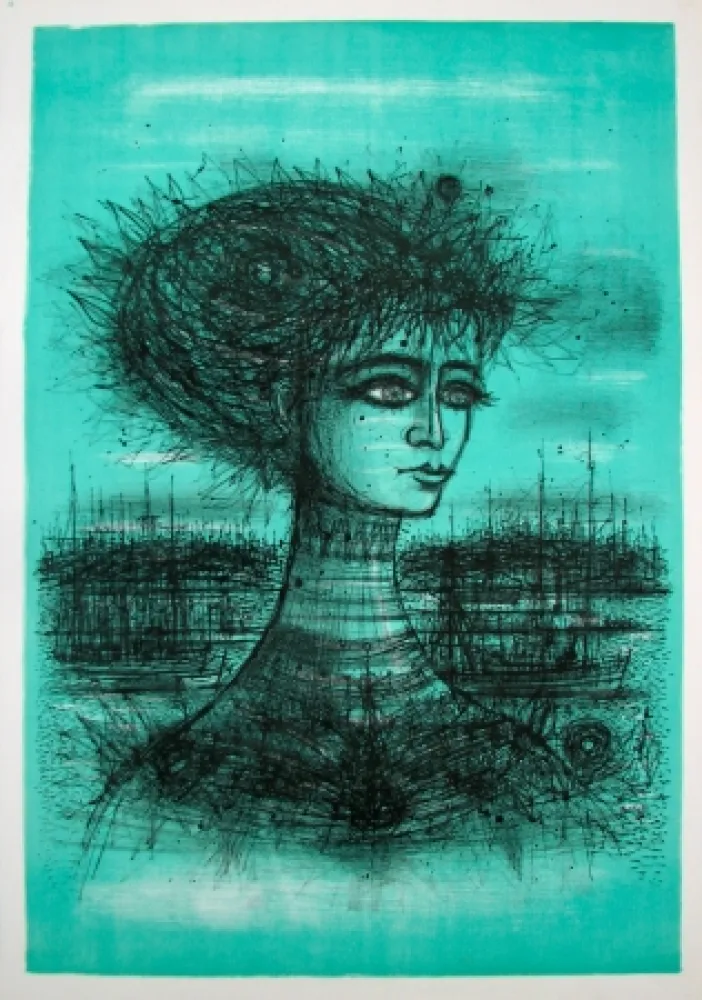 Litografía Carzou - Palais de la Méditerranée, Nice (without text)