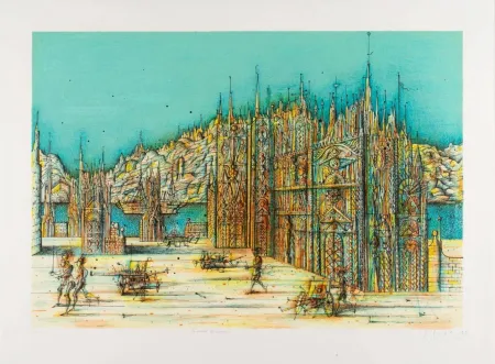 Litografía Carzou - Palais des mirages (Palace of Mirages)