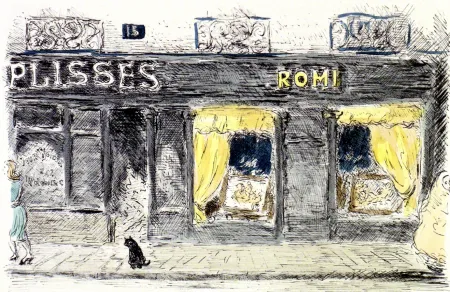 Litografía Cascella - 15 Rue de Seine-Paris