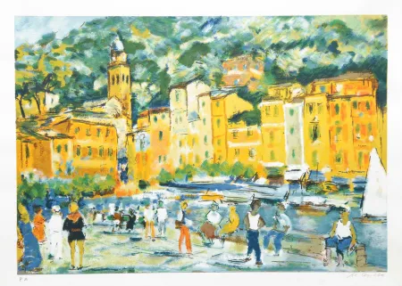 Litografía Cascella - SENZA TITOLO