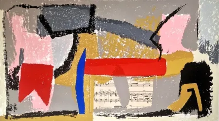 Litografía Cascella - Senza titolo