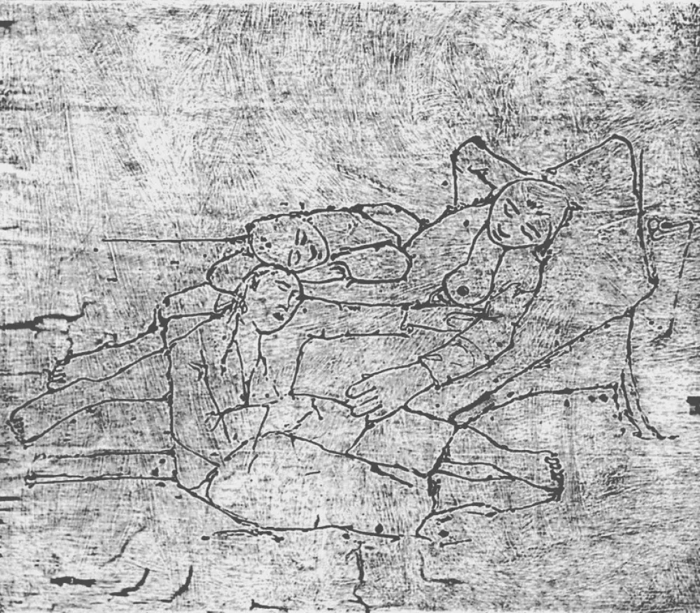 Grabado En Madera Casorati - Ragazze al mare