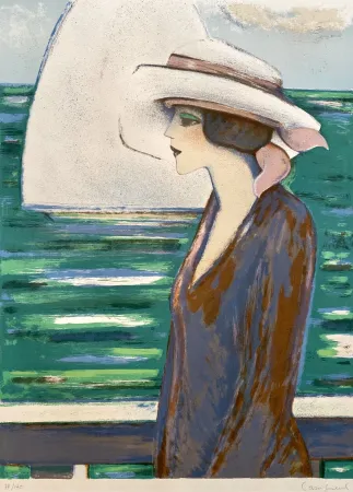 Litografía Cassigneul  - Au Fil de L'eau