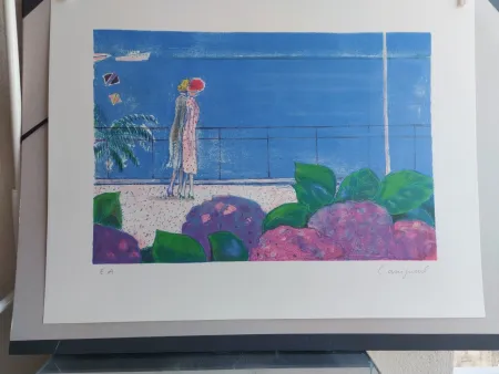 Litografía Cassigneul  - LA CROISETTE(1983)