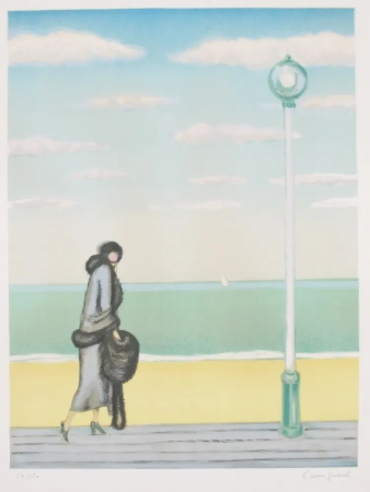 Litografía Cassigneul  - La Lampadaire