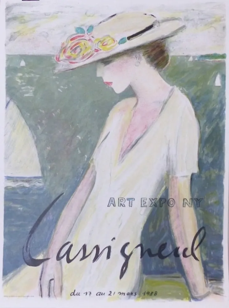 Litografía Cassigneul  - Le bonheur entrevu