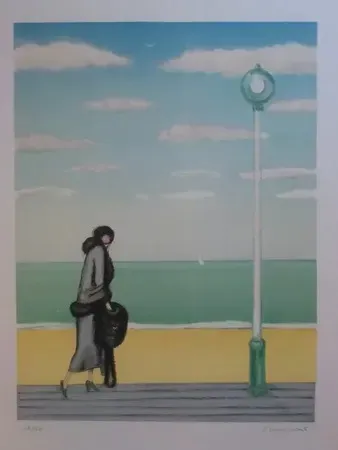 Litografía Cassigneul  - LE LAMPADAIRE 1976 