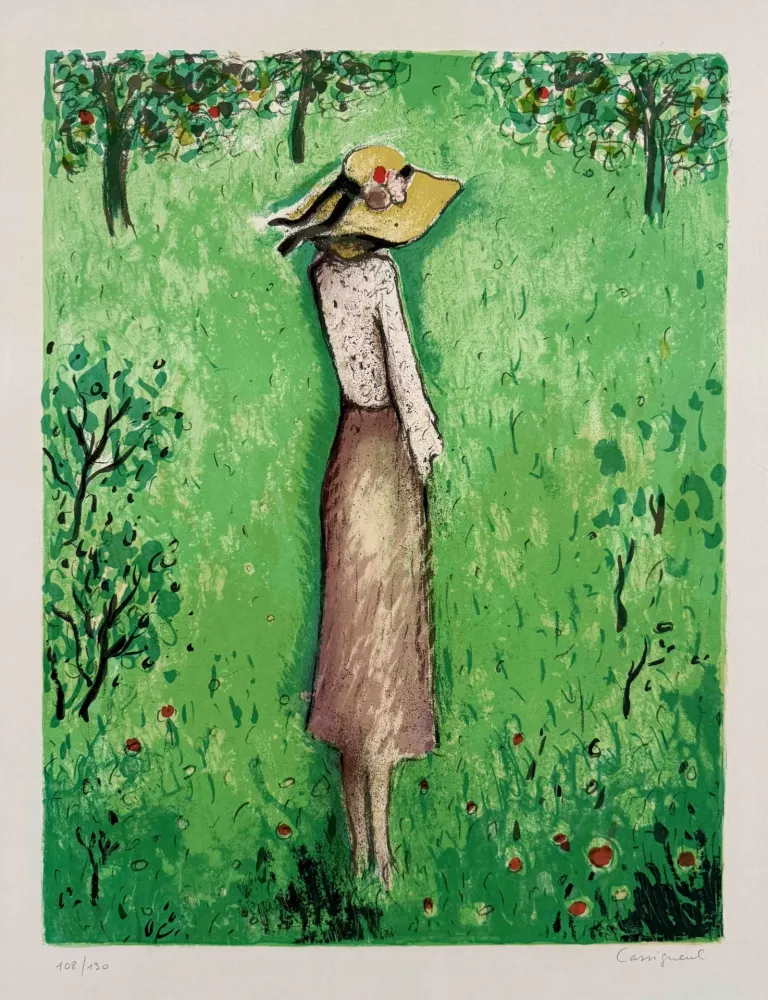 Litografía Cassigneul  - Les Pommiers