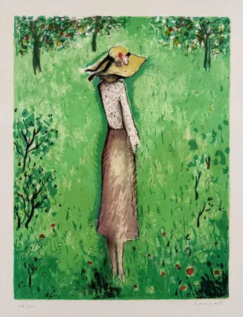 Litografía Cassigneul  - Les Pommiers