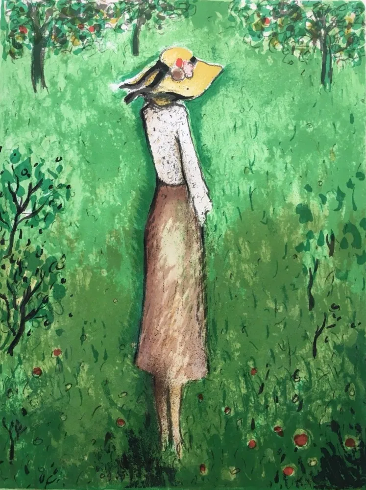 Litografía Cassigneul  - Les Pommiers