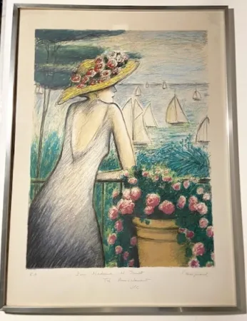 Litografía Cassigneul  - Les Voiles