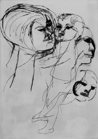 Aguafuerte Cassinari - Enrica e Giovanna