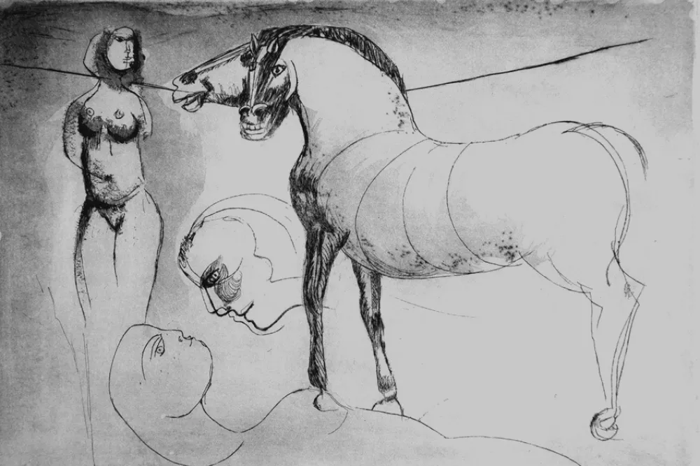 Aguafuerte Cassinari - L'amore