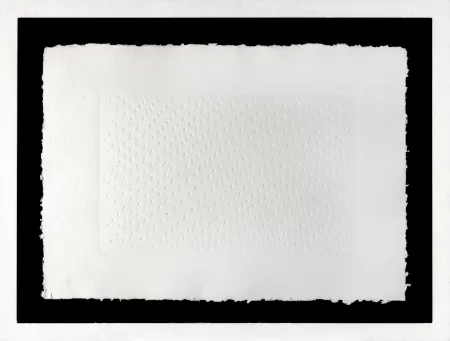 Múltiple Castellani - Enrico Castellani (1930 - 2017) - Superficie Bianca- Calcography on paper -1969