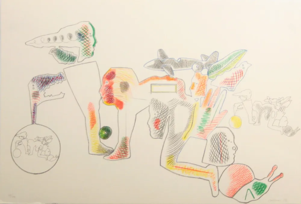 Litografía Castillo - Carpeta 12 Aniversari Galeria Joan Prats