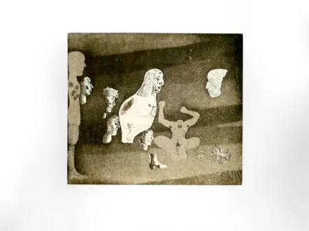 Grabado Castillo - Composición Erótica