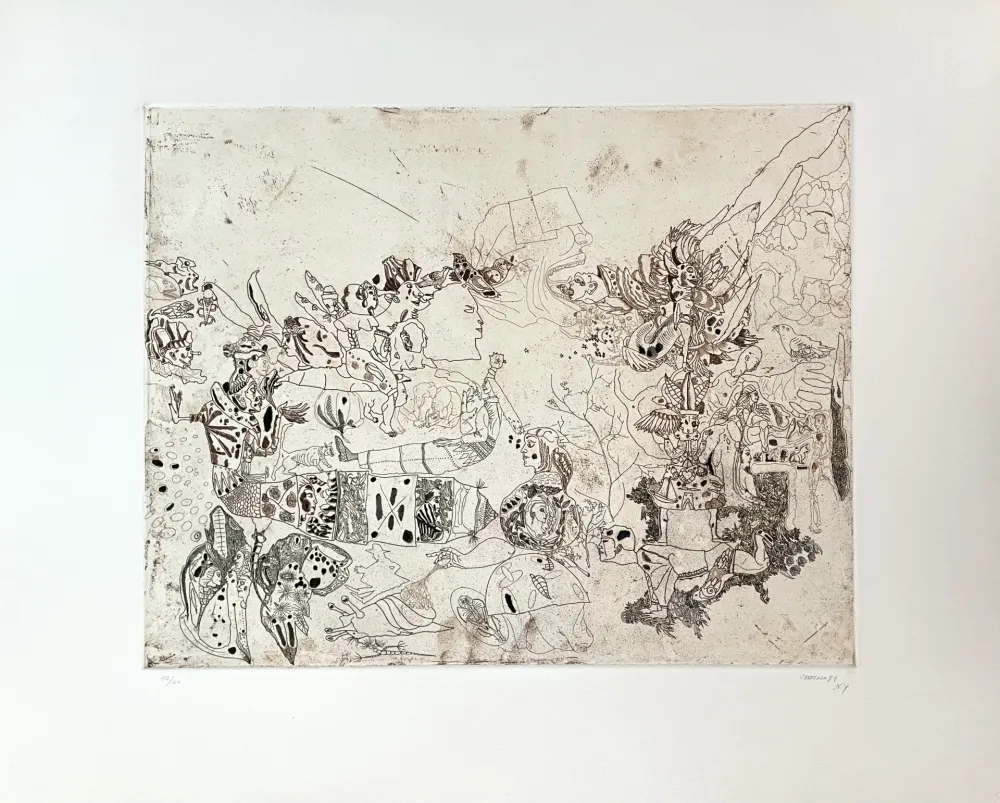 Grabado Castillo - Composition