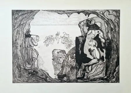 Aguafuerte Y Aguatinta Castillo - Omaggio a Michelangelo