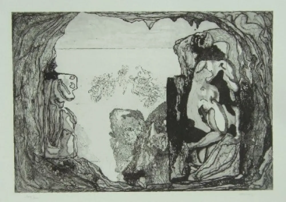 Aguafuerte Castillo - Omaggio a Michelangelo