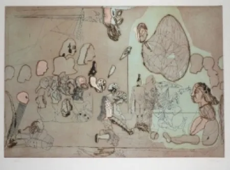 Aguafuerte Y Aguatinta Castillo - Palomares hoy