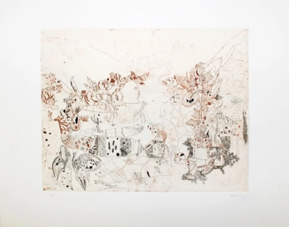 Aguafuerte Castillo - Sin Título