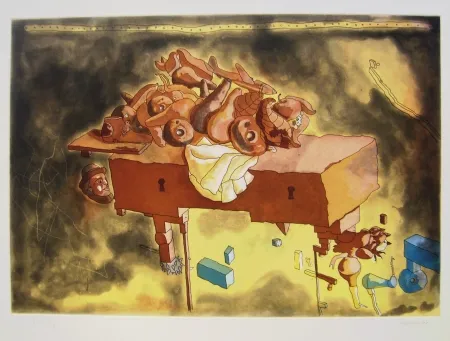 Litografía Castillo - The Manhattan Bank