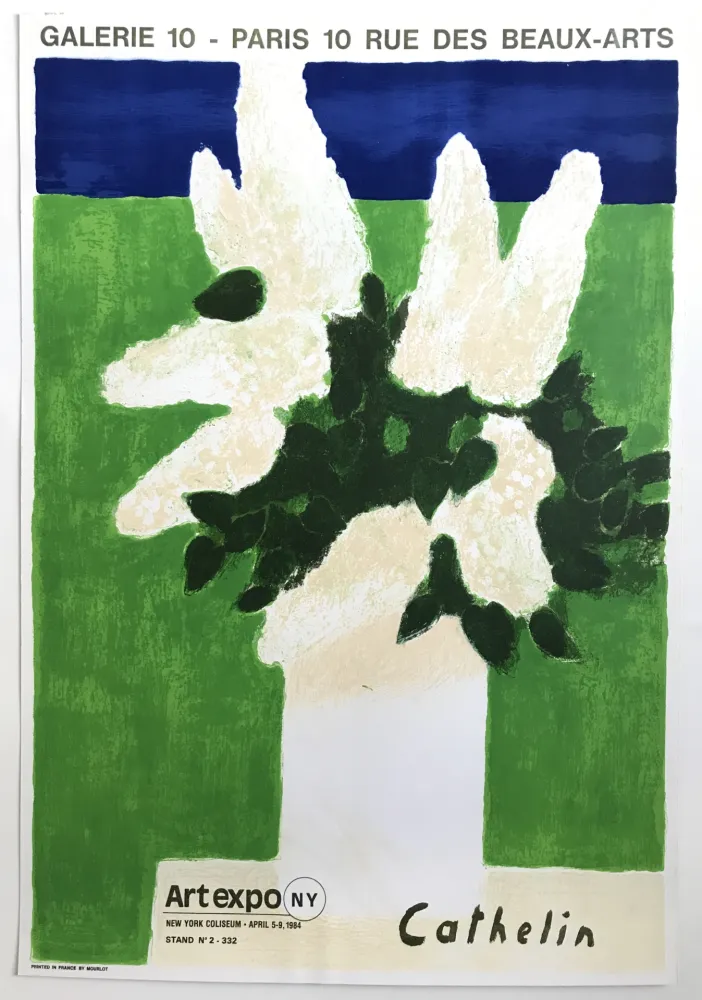 Cartel Cathelin - Galerie 10 Paris / Art expo N.Y.