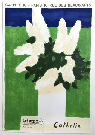Cartel Cathelin - Galerie 10 Paris / Art expo N.Y.