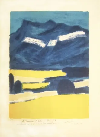 Litografía Cathelin - Hommage à la Drôme
