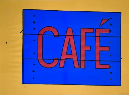 Serigrafía Caulfield -  Cafe Sign 