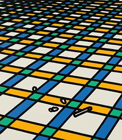 Serigrafía Caulfield - Et moi je suis seul dans ma demeure