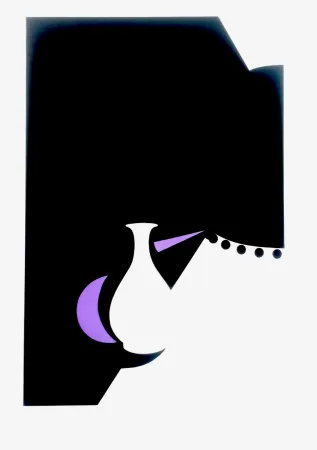 Serigrafía Caulfield - Lung ch'uan ware and black lamp