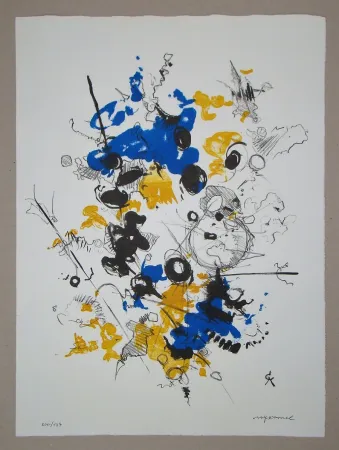 Litografía Cavael - Abstrakte Komposition