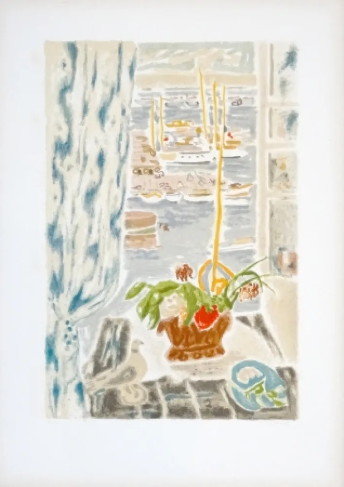 Litografía Cavailles - Fenêtre grise