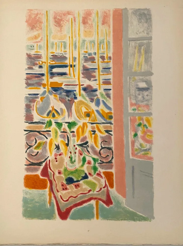 Litografía Cavailles - Fenêtre ouverte