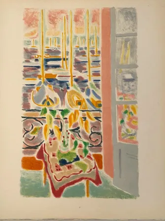 Litografía Cavailles - Fenêtre ouverte