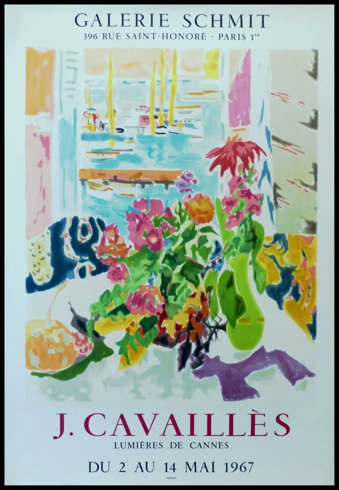 Cartel Cavailles - J.CAVAILLÈS GALERIE SCHMIT - LUMIÈRES DE CANNES
