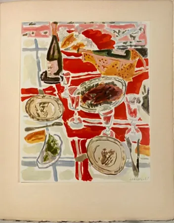 Litografía Cavailles - Nature morte