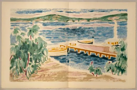 Litografía Cavailles - Paysage