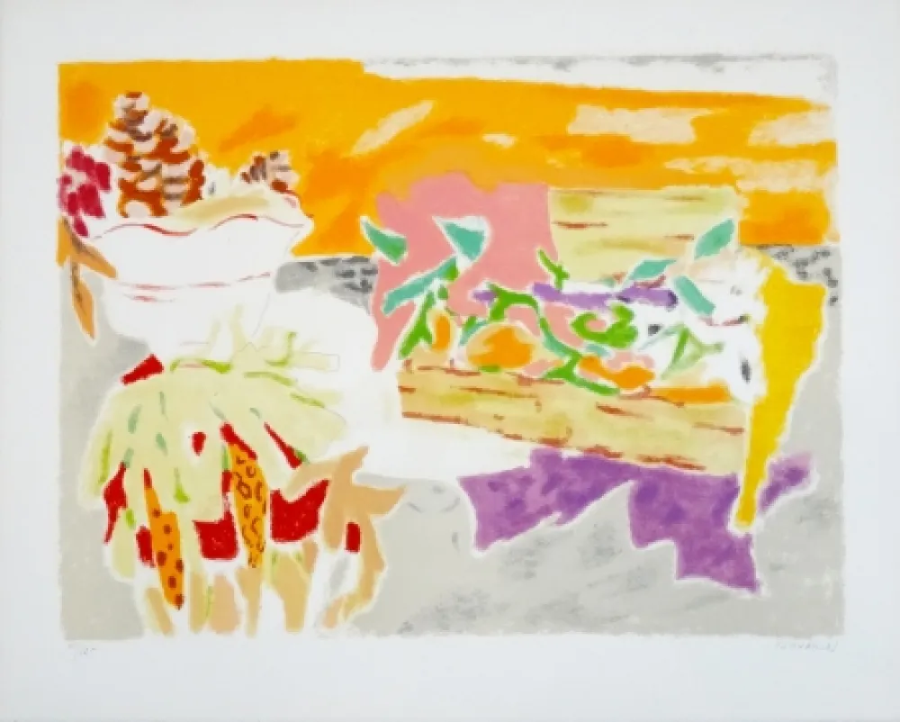 Litografía Cavailles - Pomme de pin