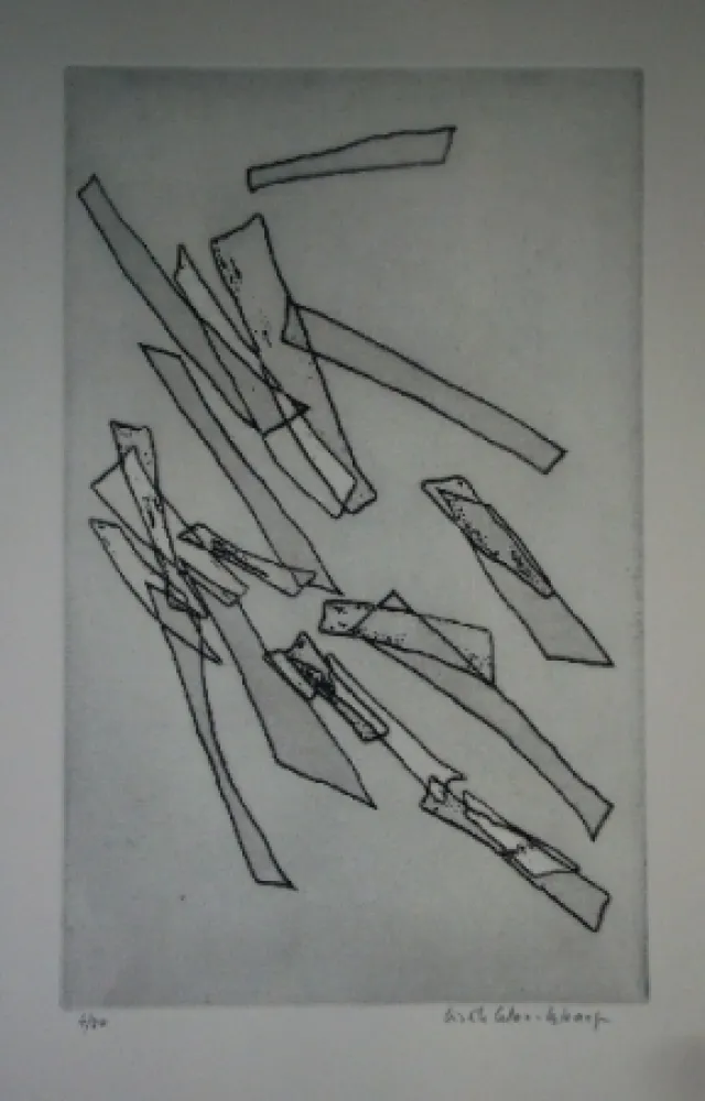 Aguafuerte Celan Lestrange - Inachevé