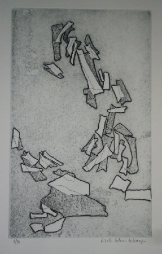 Aguafuerte Celan Lestrange - Inachevé