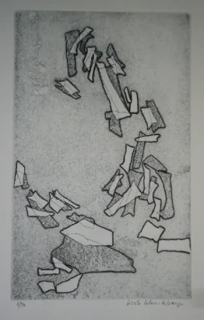 Aguafuerte Celan Lestrange - Inachevé