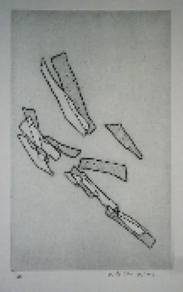 Aguafuerte Celan Lestrange - Inachevé