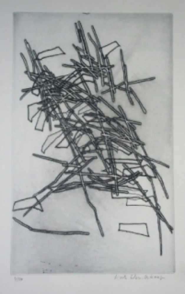 Aguafuerte Celan Lestrange - Inachevé