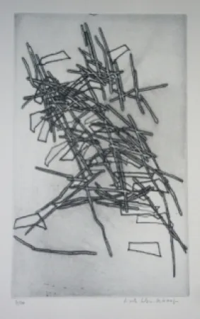 Aguafuerte Celan Lestrange - Inachevé