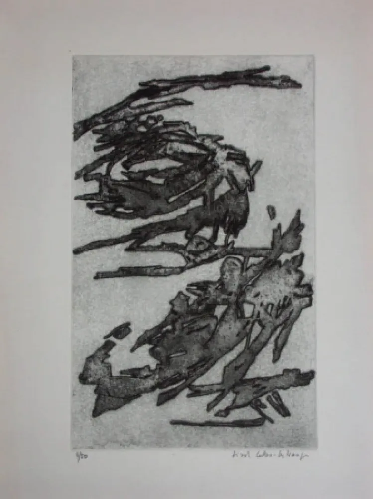 Aguafuerte Celan Lestrange - L'inachevé 1